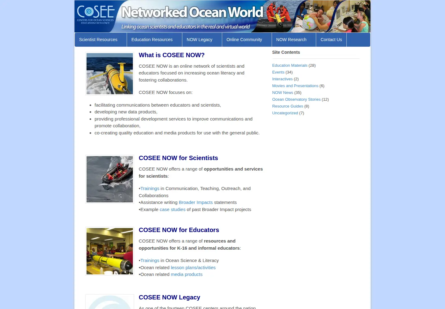Screenshot of coseenow.net