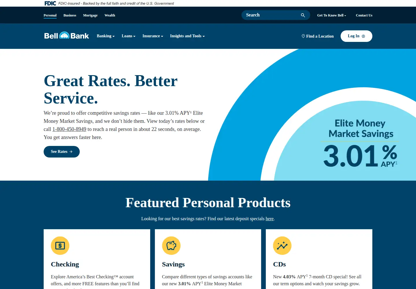 Screenshot of bell.bank