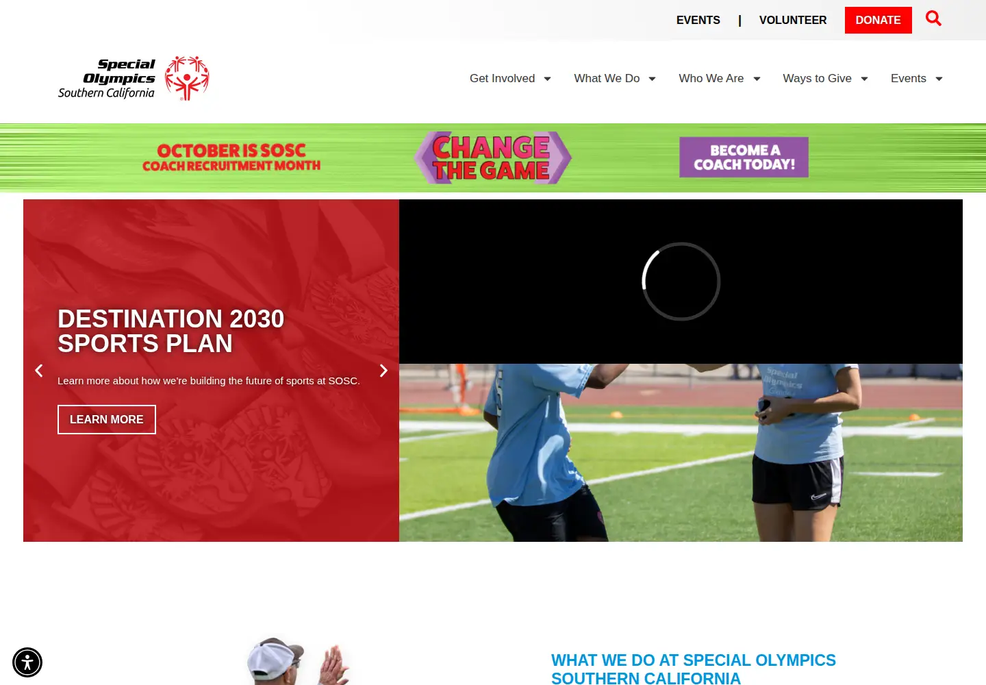 Screenshot of sosc.org