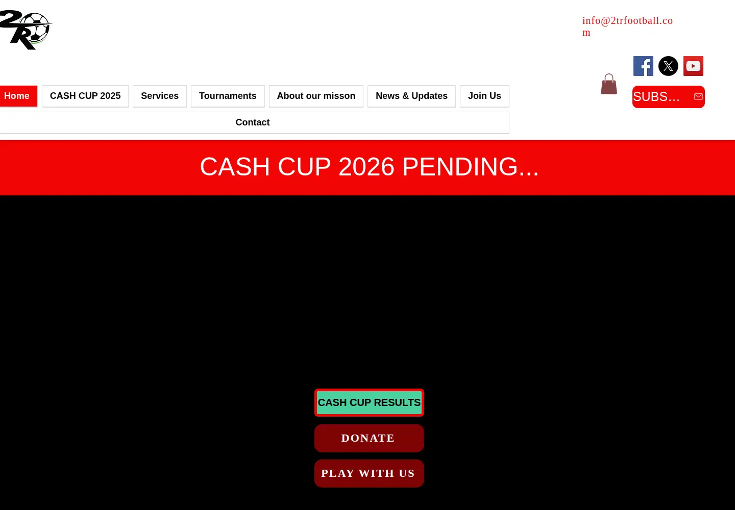 Screenshot of 2trfootball.com