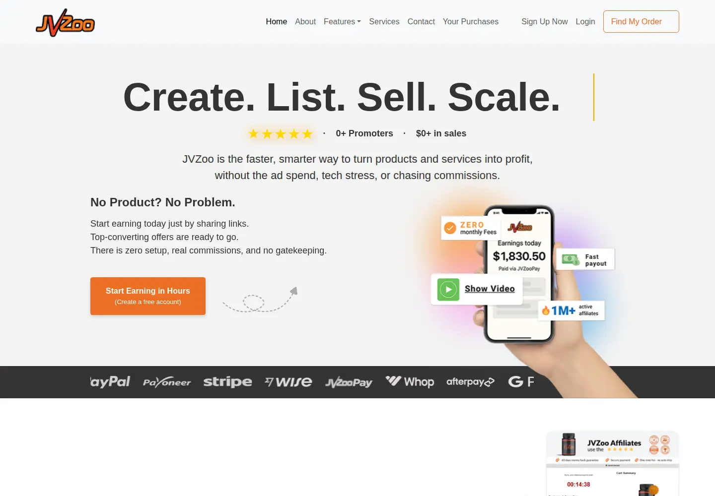 Captured homepage of jvz2.com in the current scan
