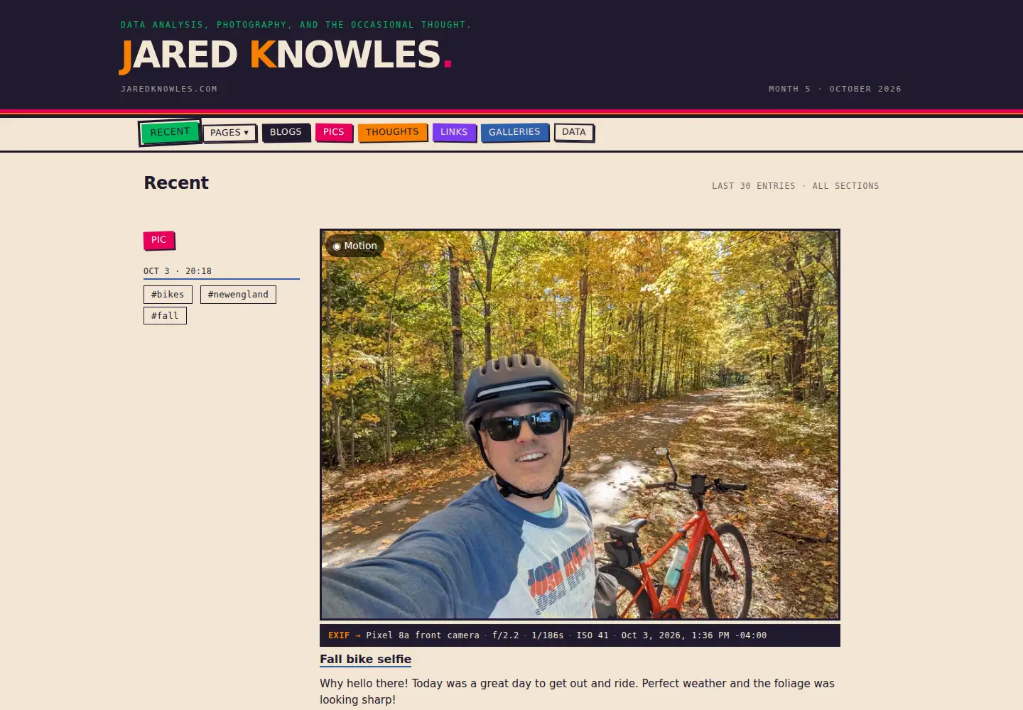 Screenshot of jaredknowles.com