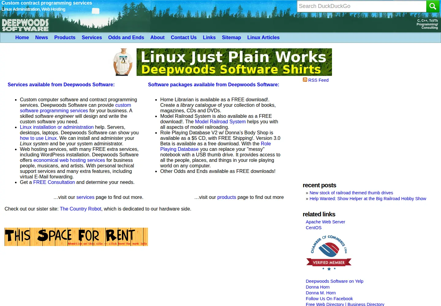 Captured homepage of deepsoft.com in the current scan