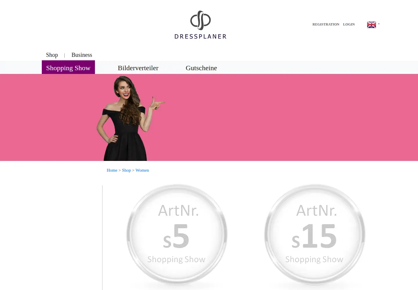 Screenshot of dressplaner.com