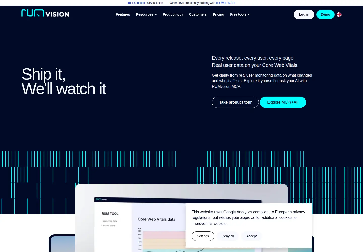 Screenshot of rumvision.com