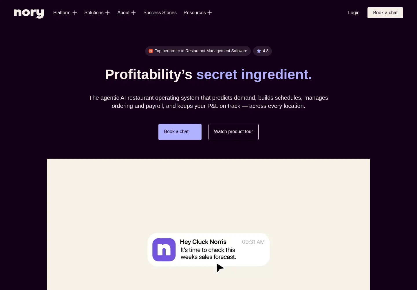 Screenshot of nory.ai