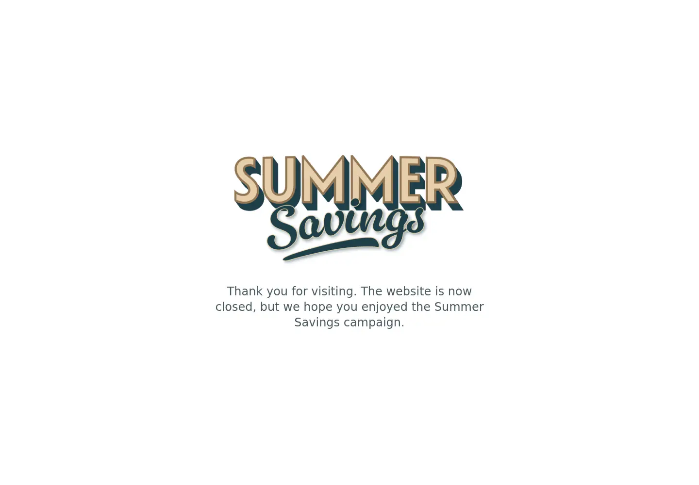 Captured homepage of summersavings.gov.uk in the current scan
