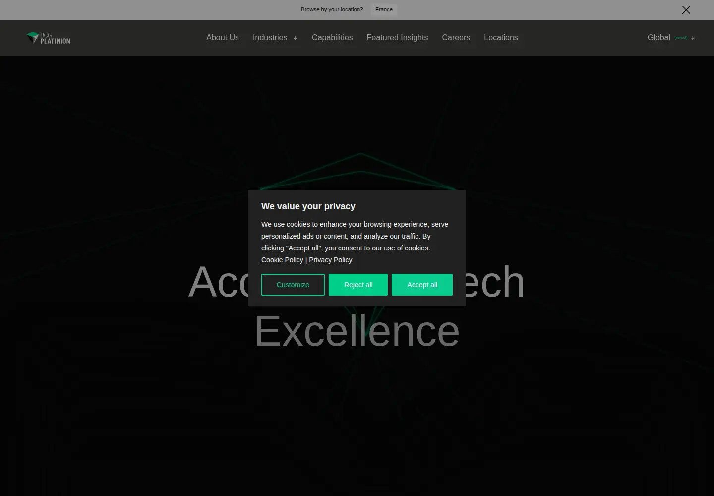 Captured homepage of bcgplatinion.com in the current scan