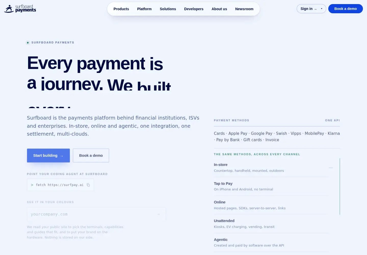 Screenshot of surfboardpayments.com