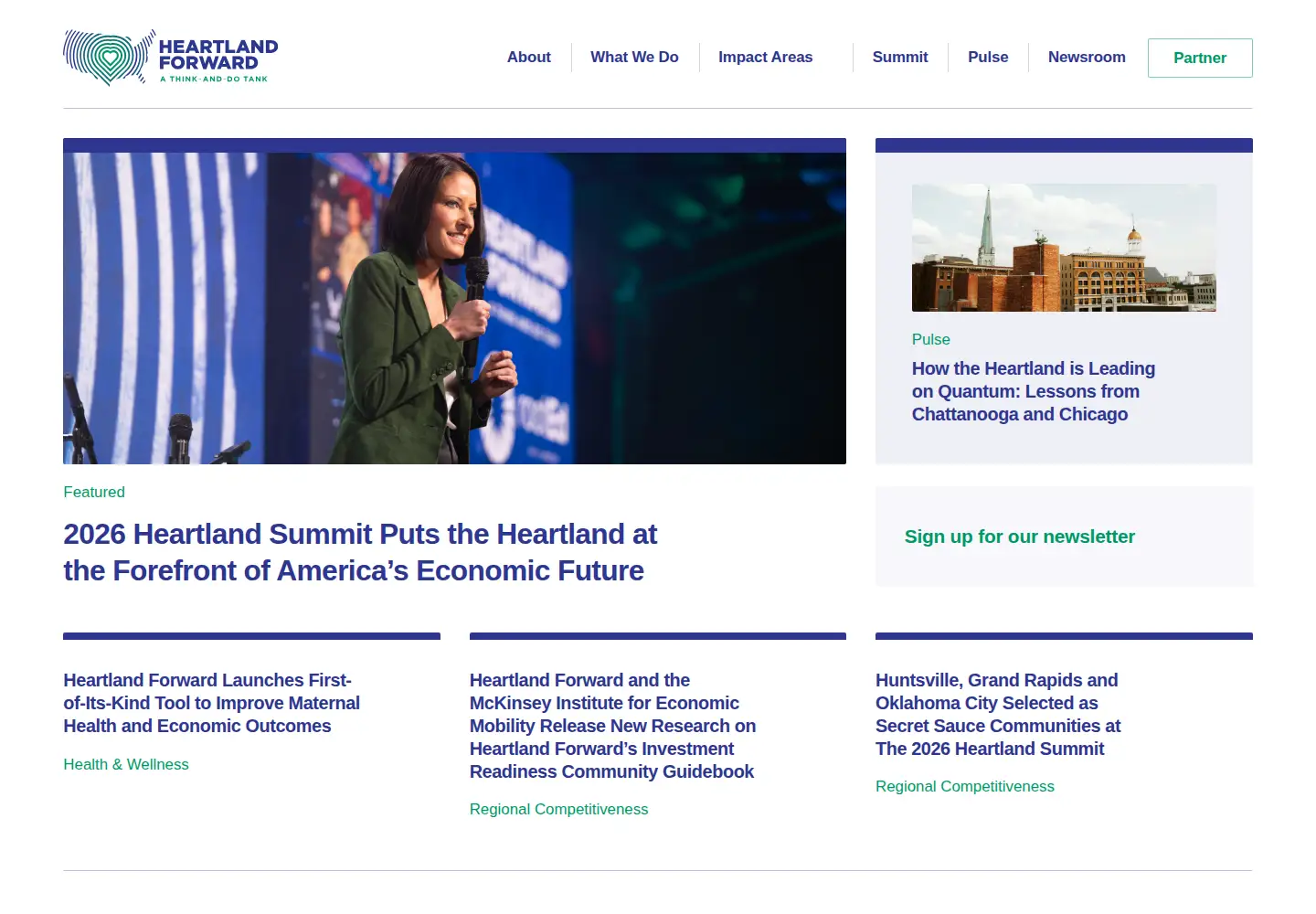 Screenshot of heartlandforward.org