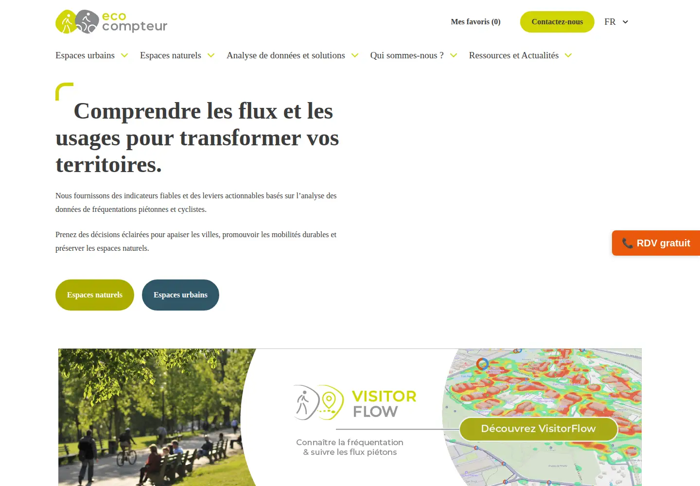 Screenshot of eco-compteur.com
