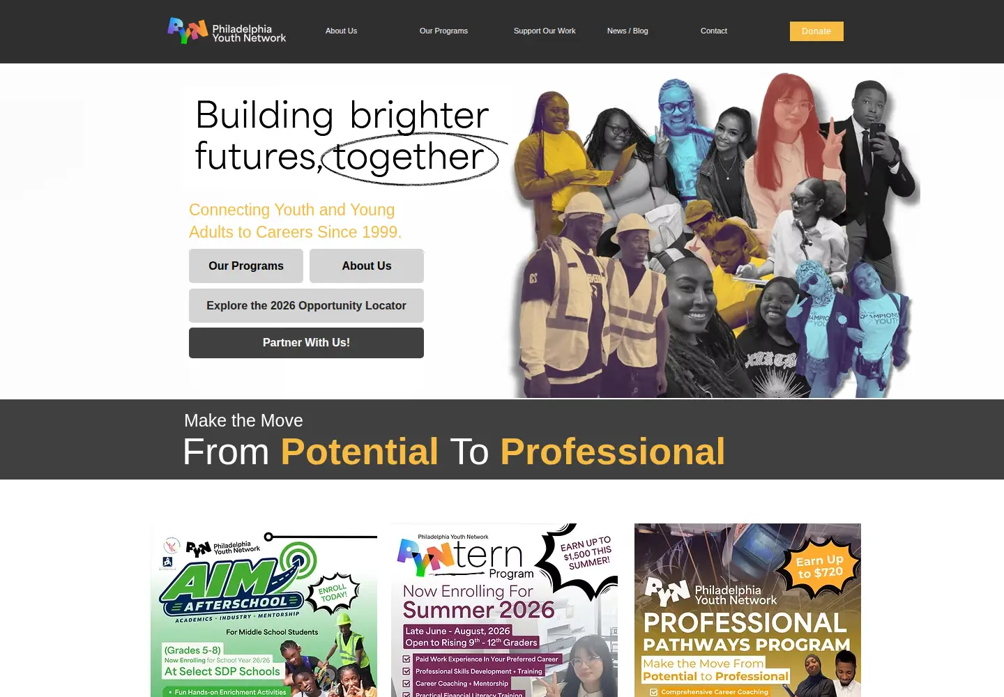 Screenshot of pyninc.org