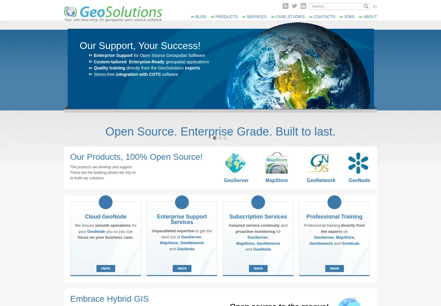 Screenshot of geosolutionsgroup.com