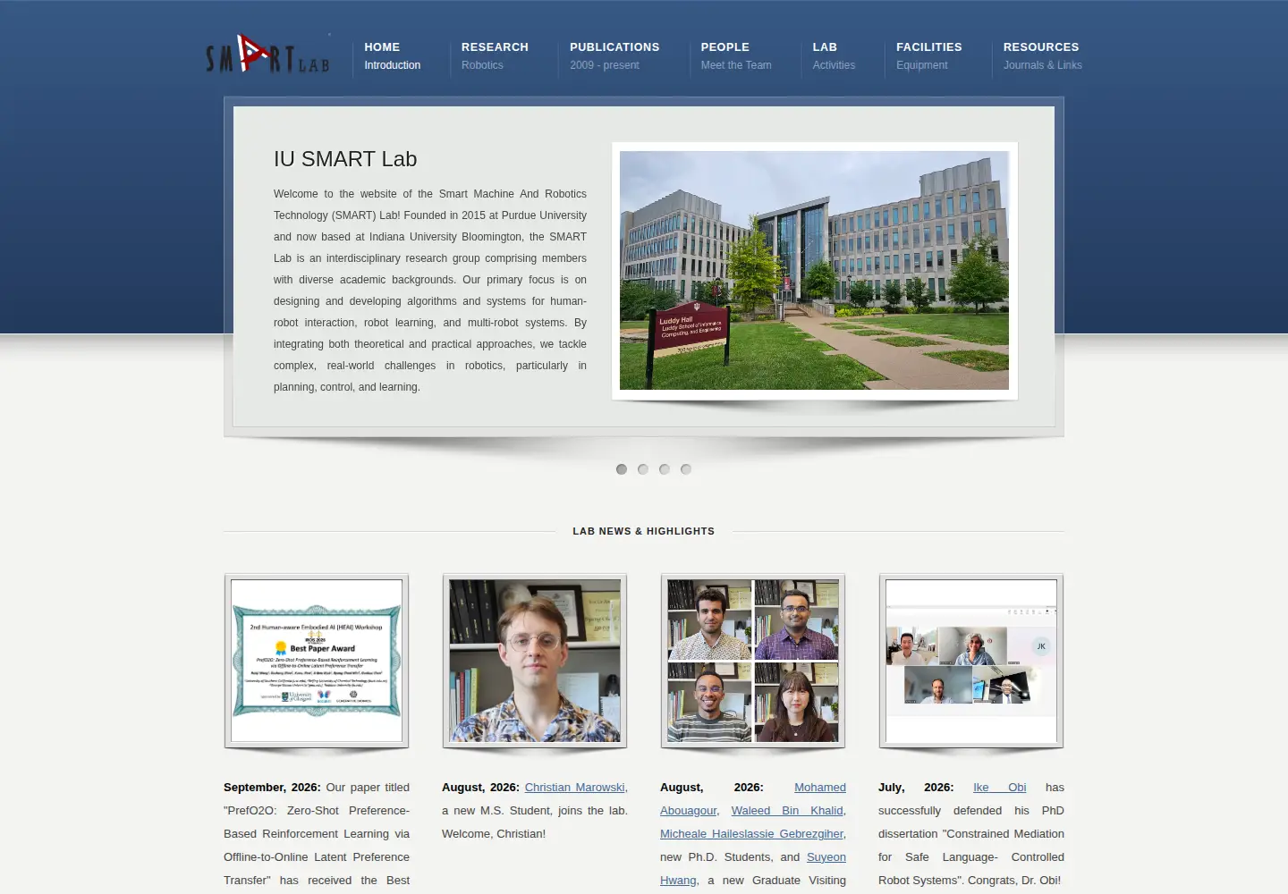 Captured homepage of smart-laboratory.org in the current scan