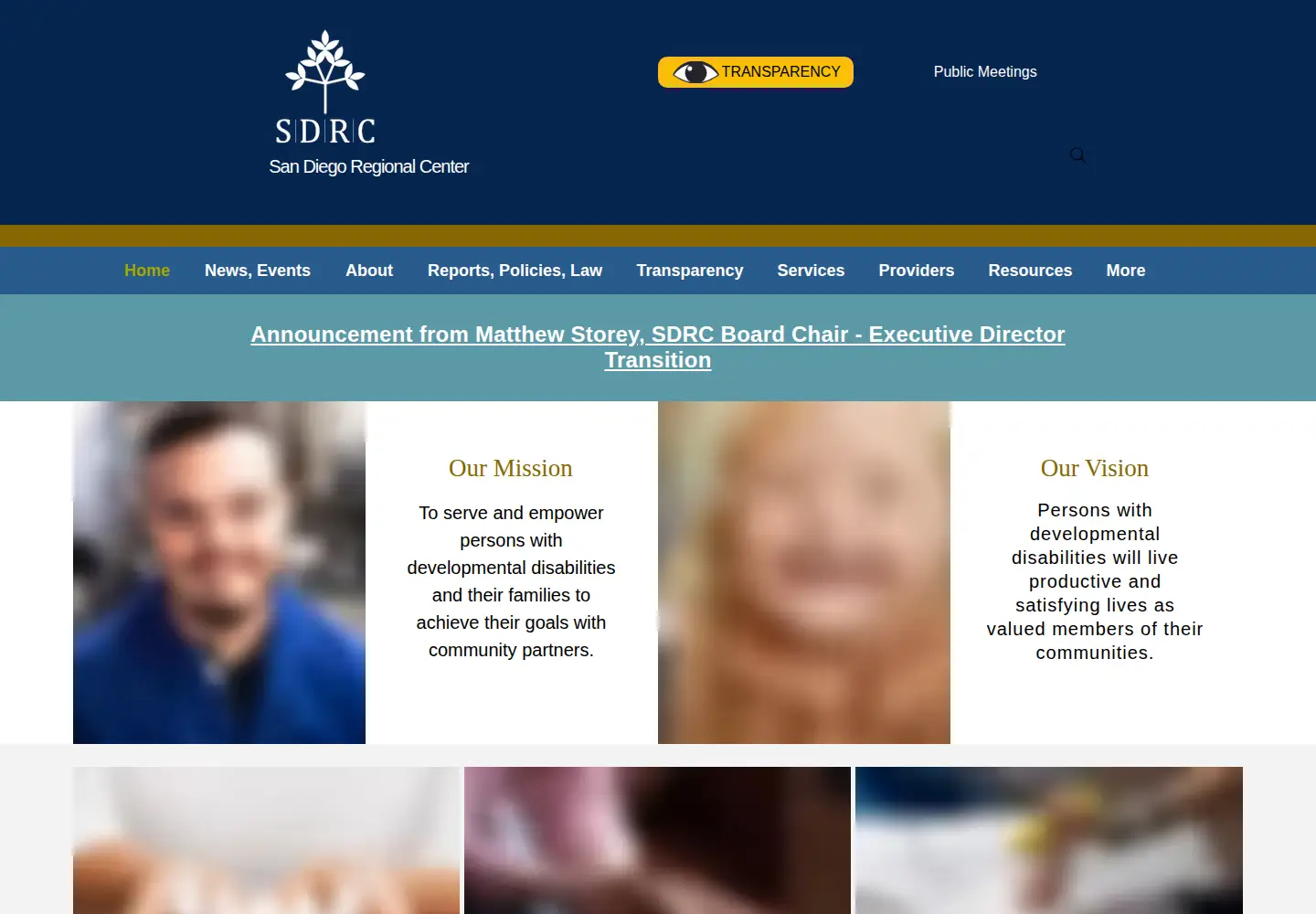Captured homepage of sdrc.org in the current scan