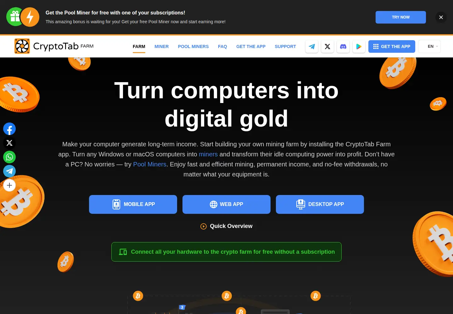 Screenshot of cryptotab.farm
