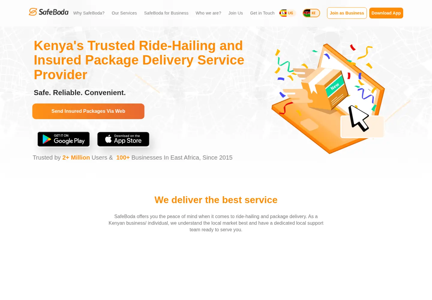 Screenshot of safeboda.com