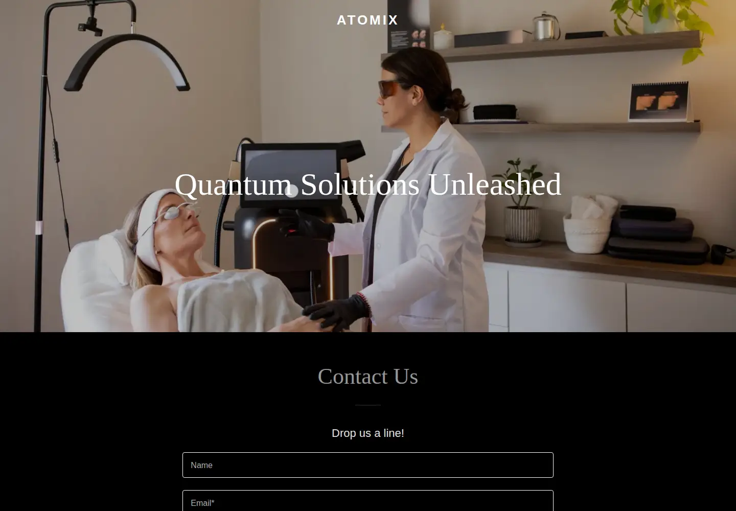 Screenshot of atomix.io