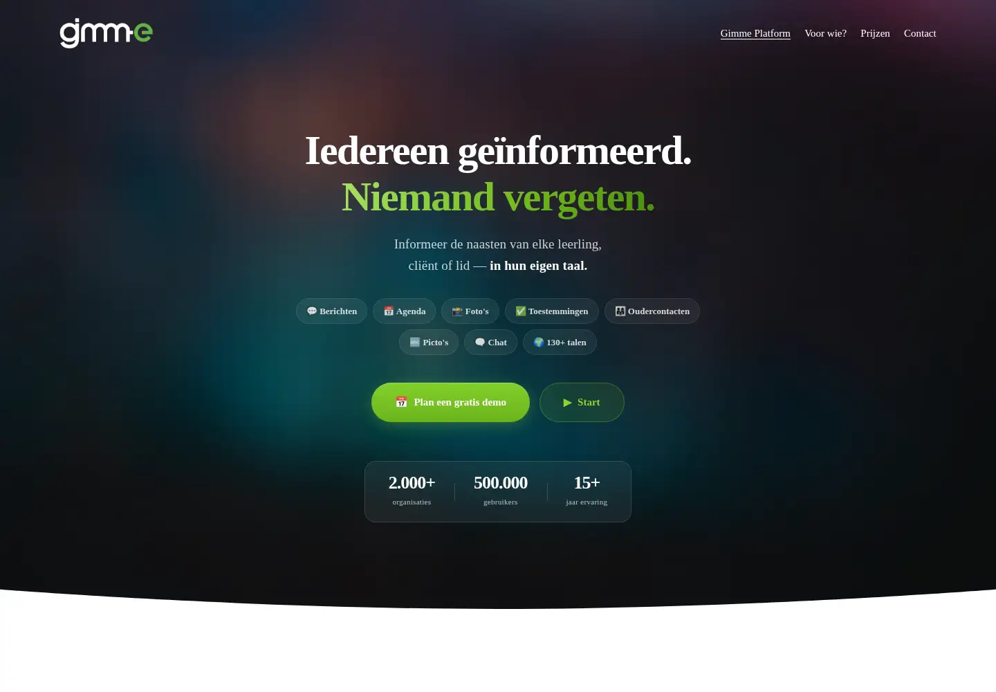 Screenshot of gimme.eu