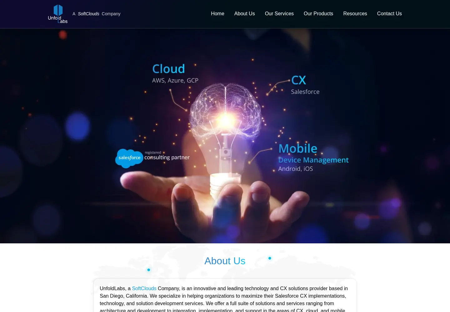 Screenshot of unfoldlabs.com