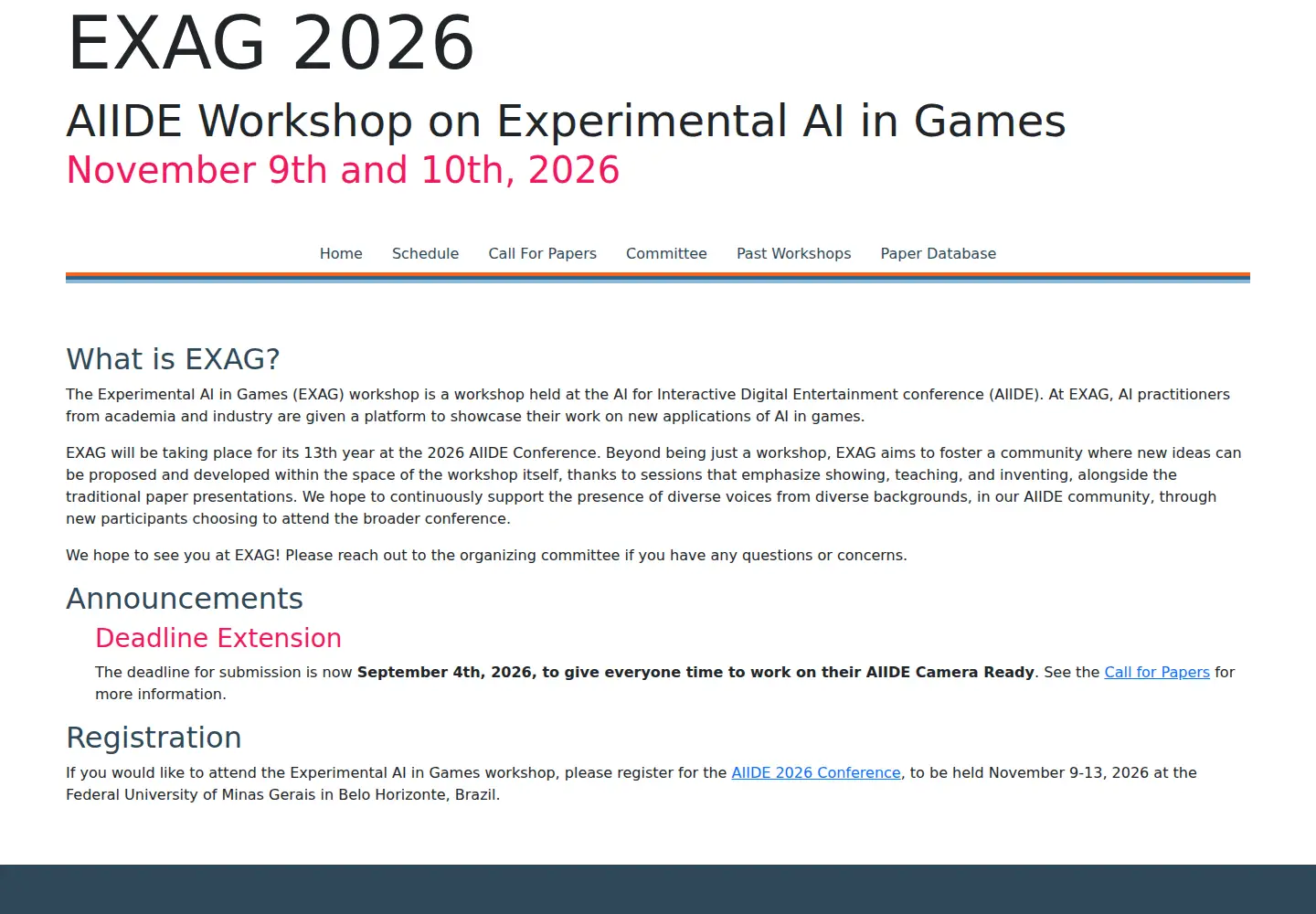 Screenshot of exag.org