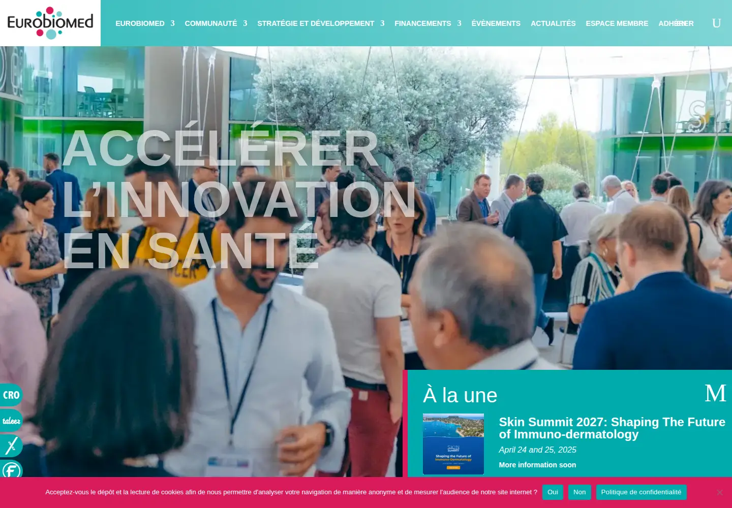 Screenshot of eurobiomed.org