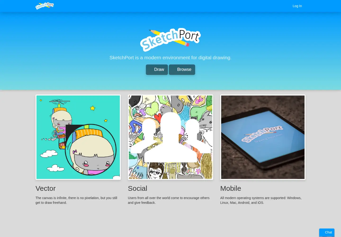 Screenshot of sketchport.com
