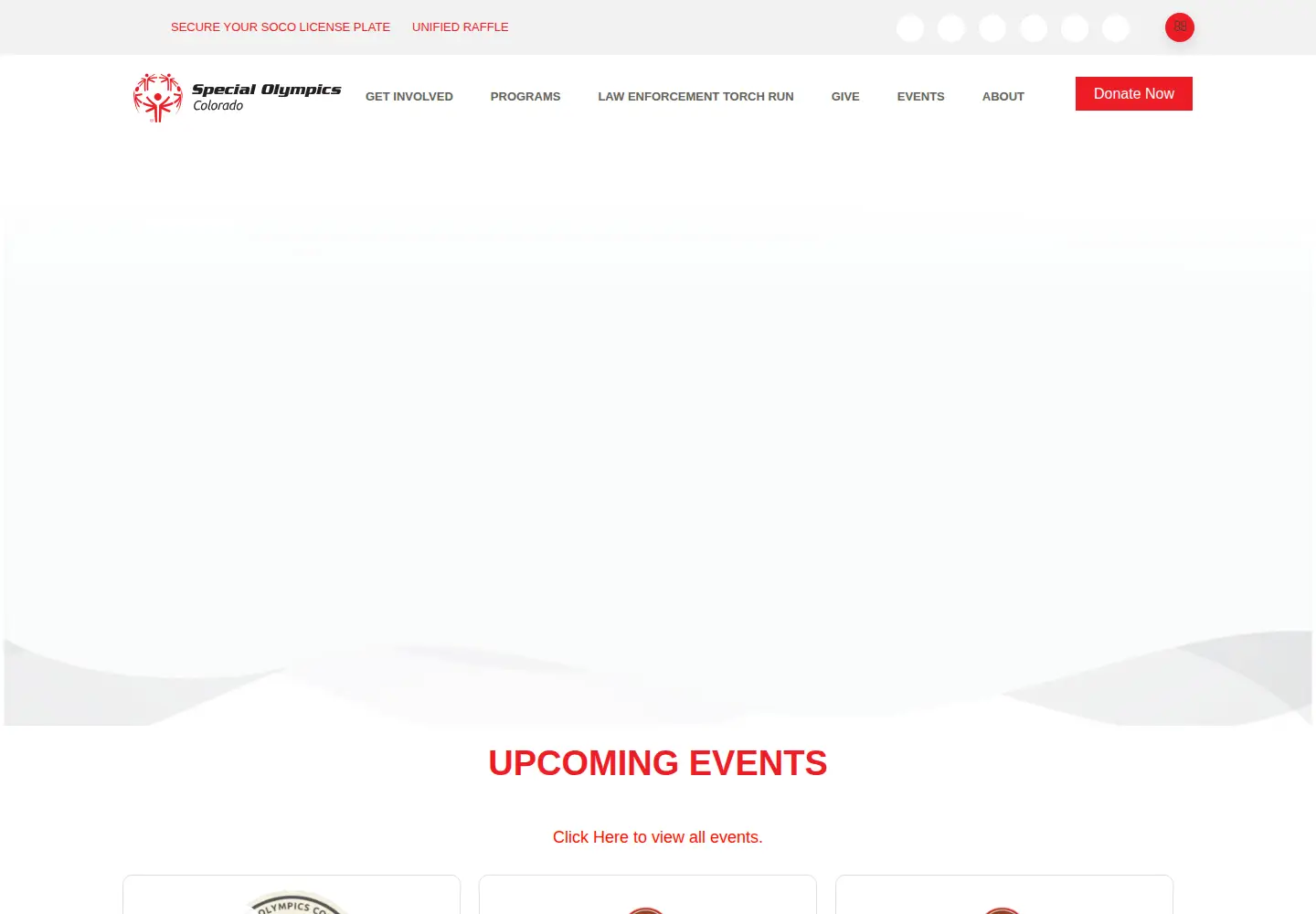 Screenshot of specialolympicsco.org