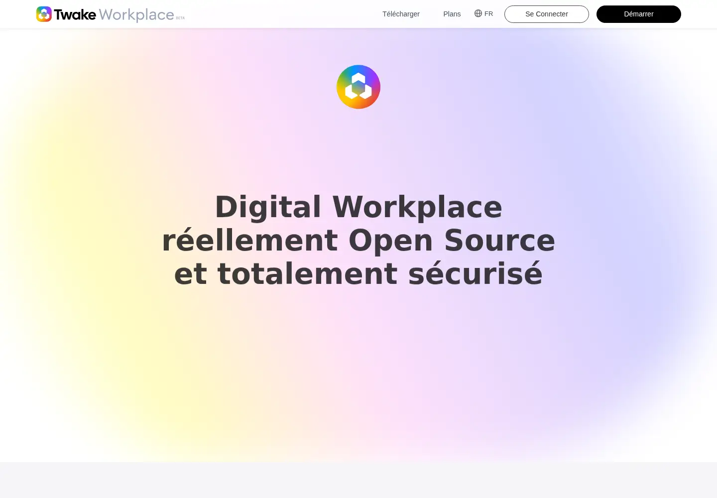 Captured homepage of twake.app in the current scan