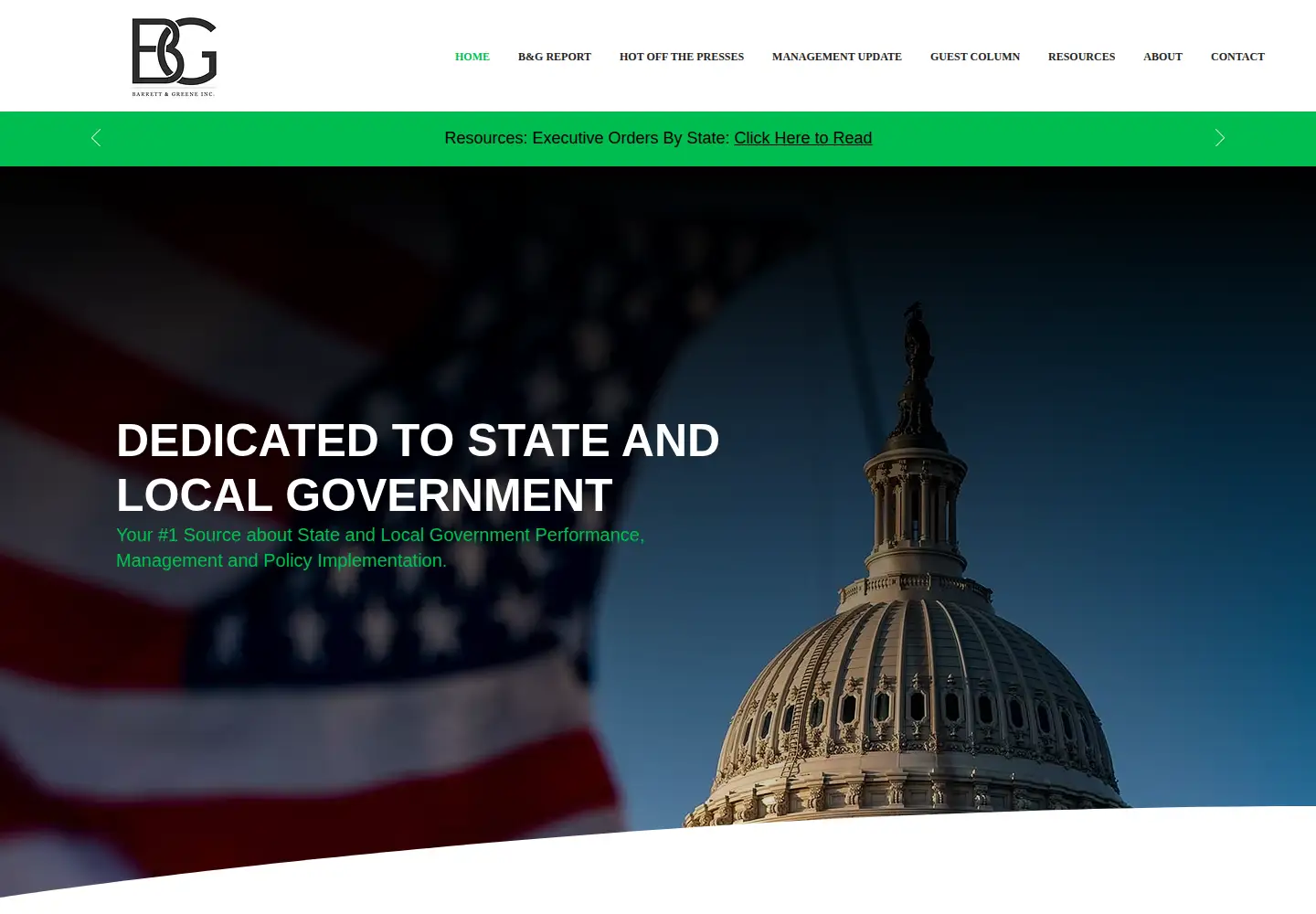 Screenshot of greenebarrett.com