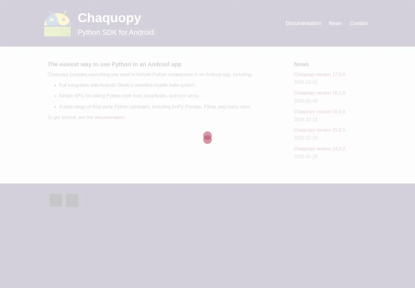 Screenshot of chaquo.com