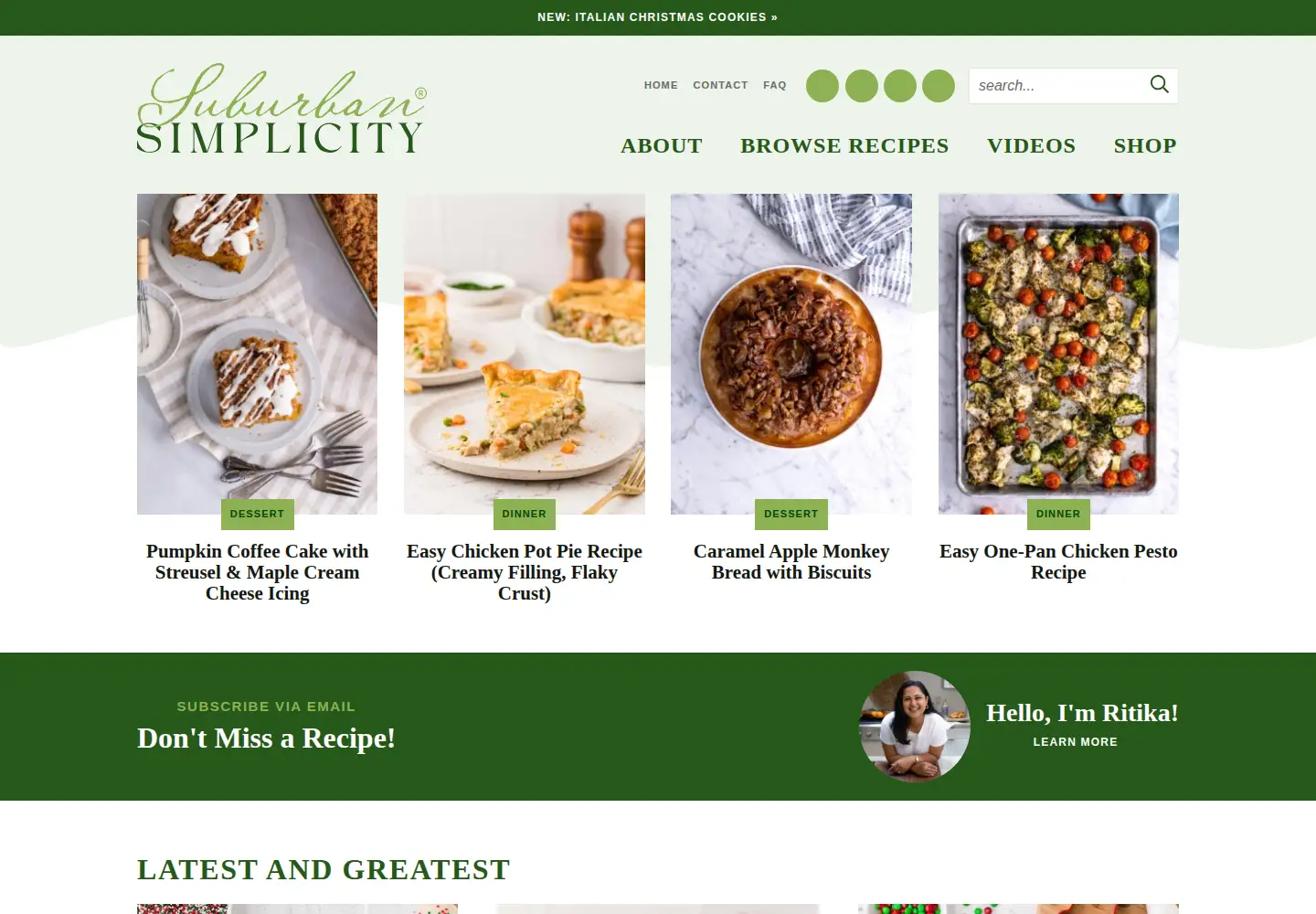 Screenshot of suburbansimplicity.com