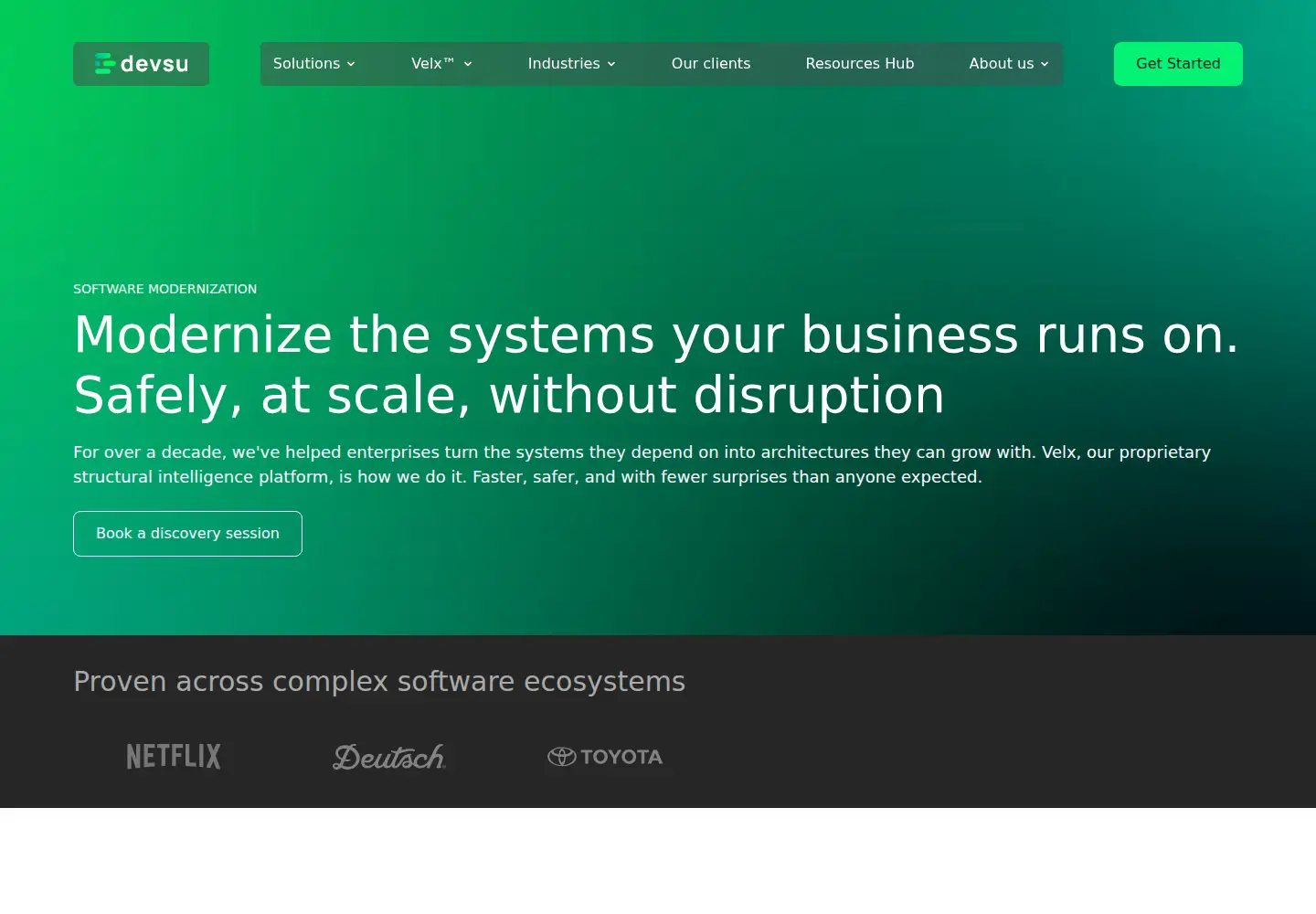 Screenshot of devsu.com
