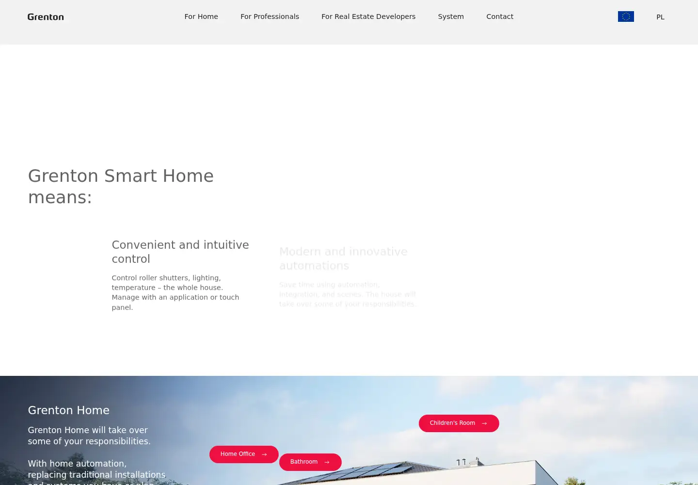 Screenshot of grenton.com