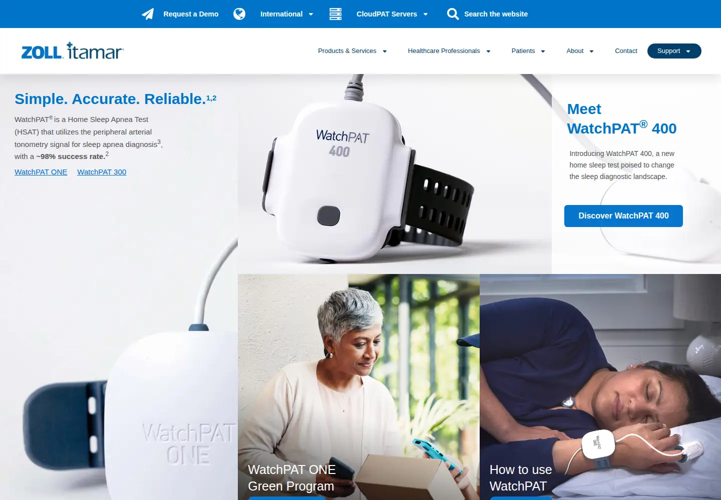 Screenshot of itamar-medical.com