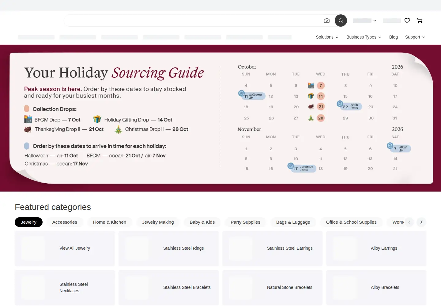 Screenshot of everfulwholesale.com