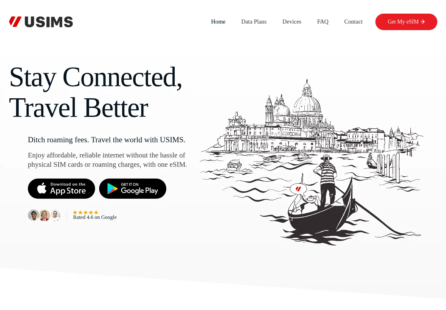 Screenshot of usims.com