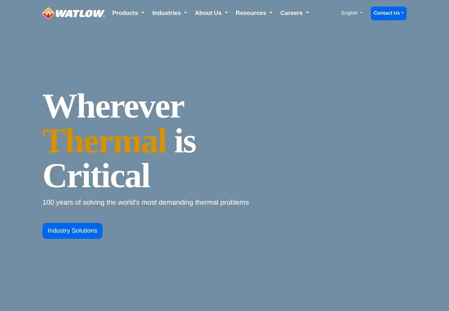 Screenshot of watlow.com