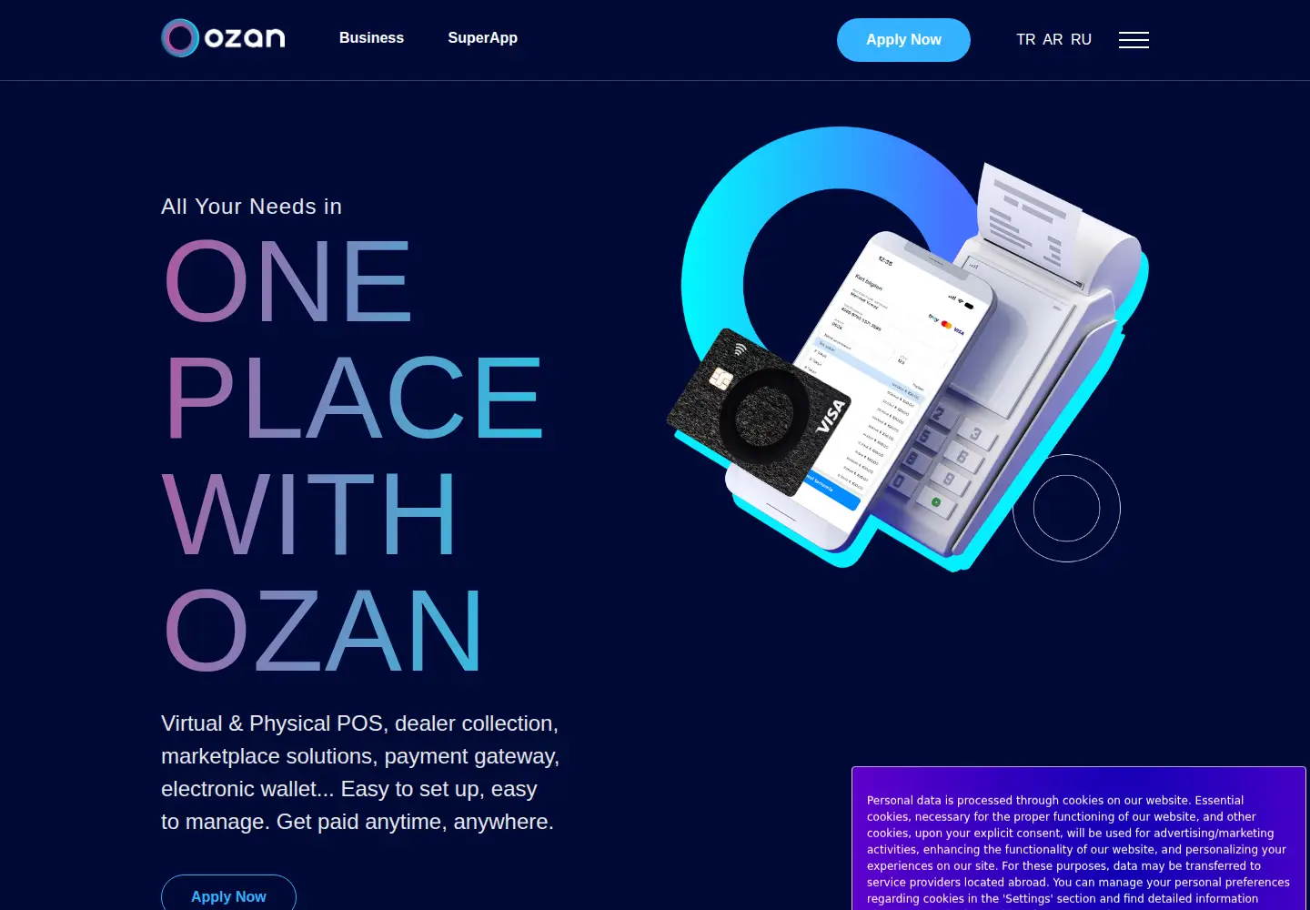 Screenshot of ozan.com