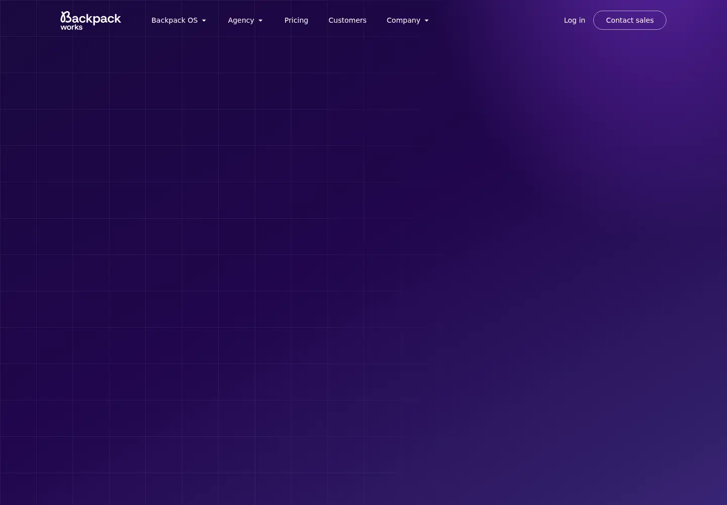 Screenshot of backpack.works