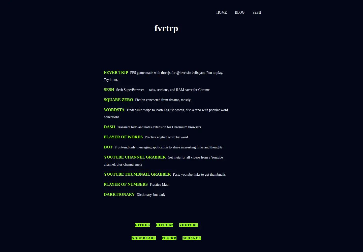 Screenshot of fvrtrp.com