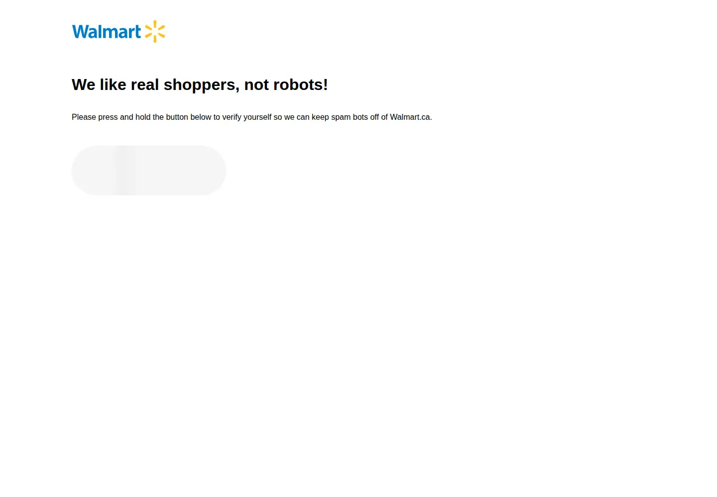 Screenshot of walmart.ca