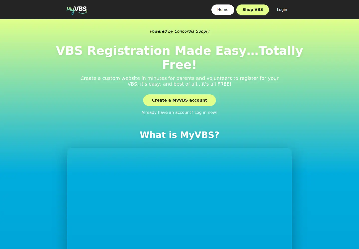 Screenshot of myvbs.org