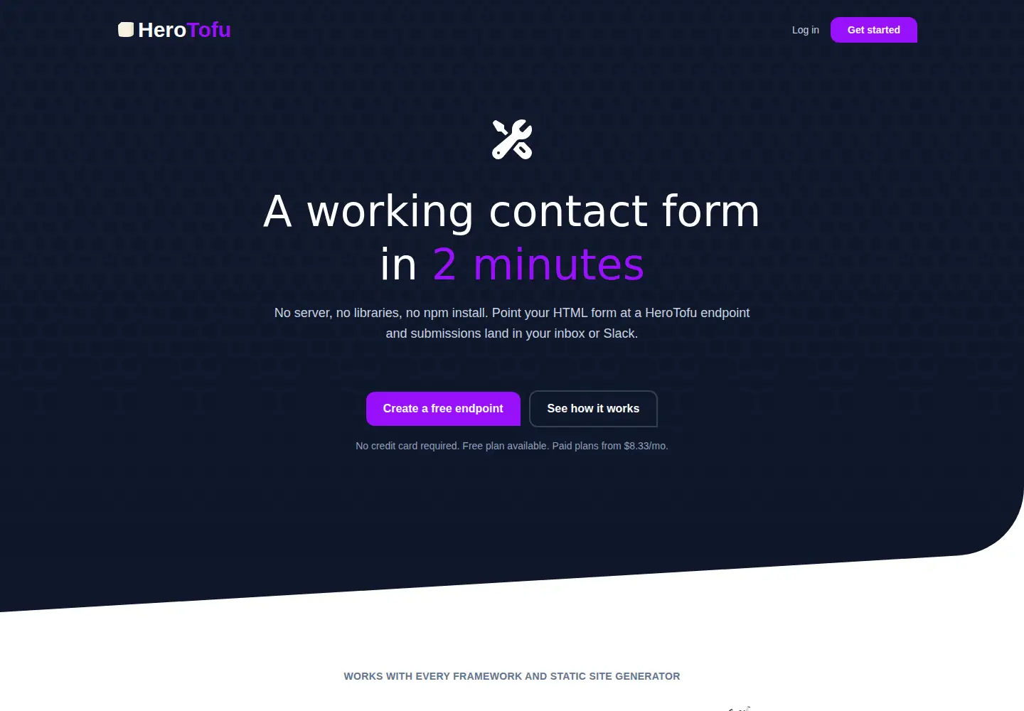 Screenshot of herotofu.com