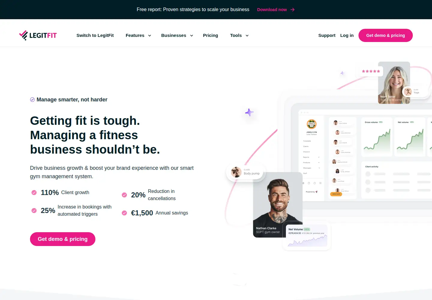 Screenshot of legitfit.com