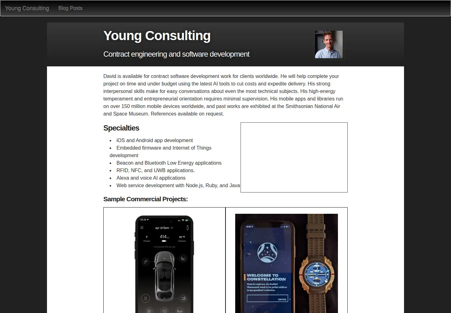 Screenshot of davidgyoungtech.com