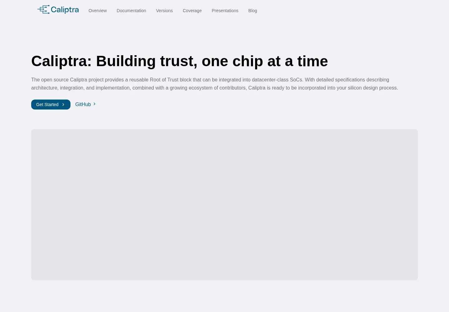Screenshot of caliptra.org