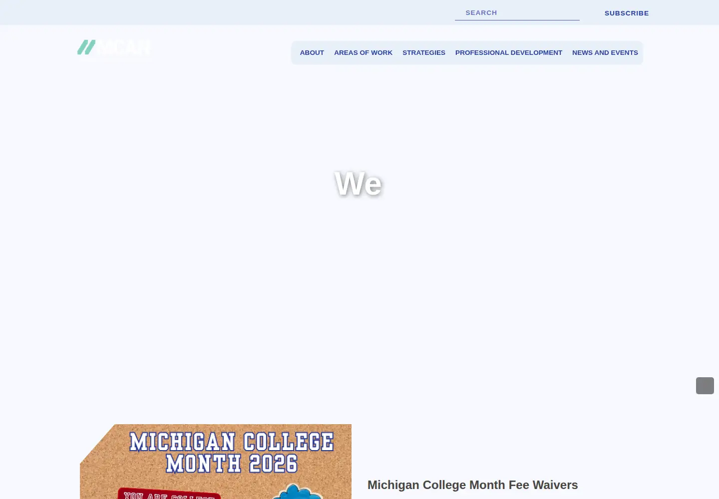 Screenshot of micollegeaccess.org