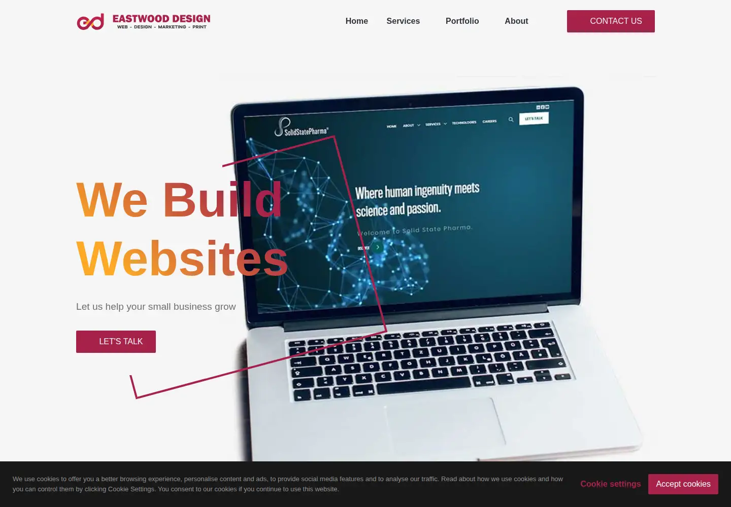 Screenshot of eastwooddesign.ca