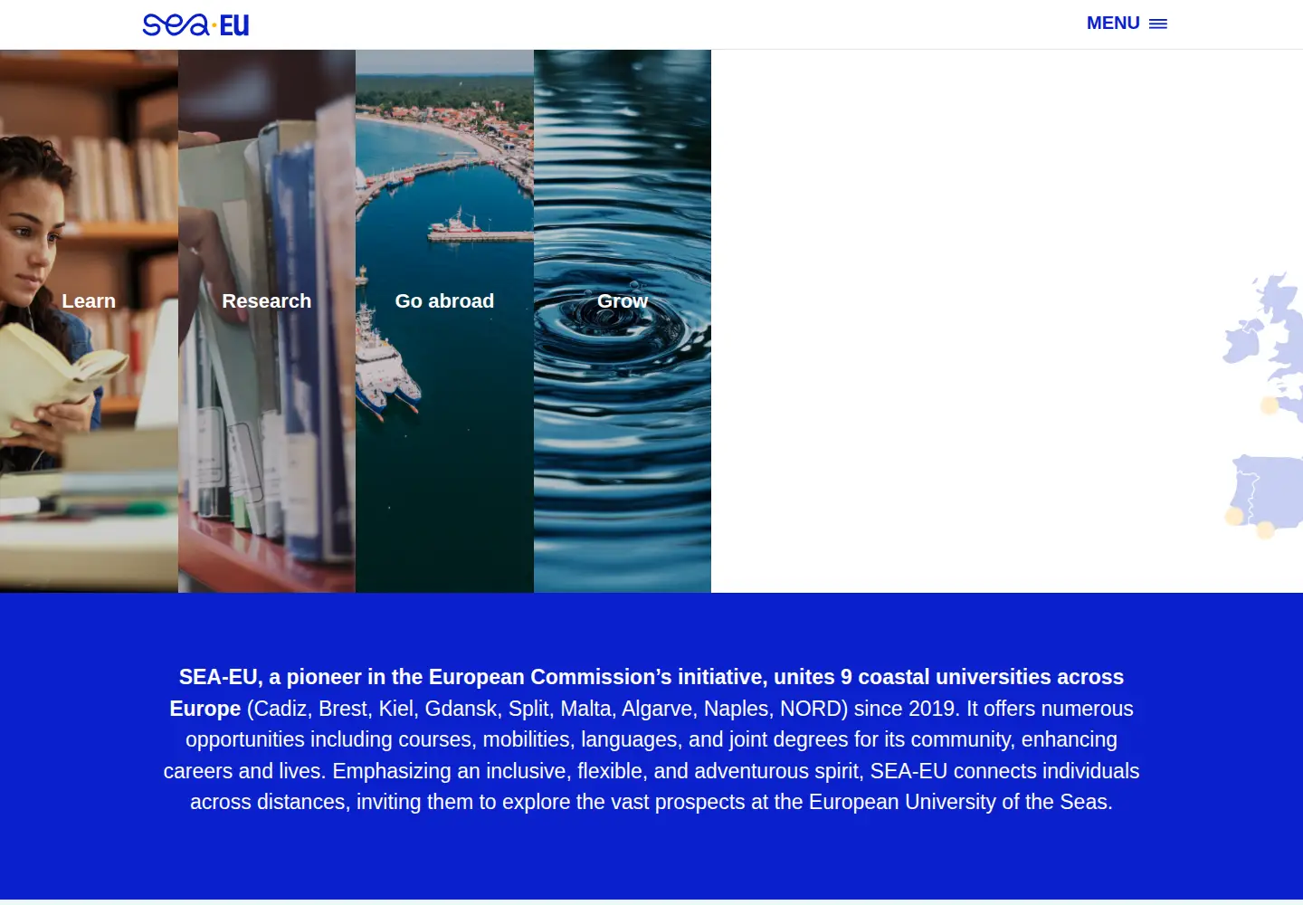 Screenshot of sea-eu.org